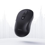 OS-Baseus F02 Ergonomic Wireless Mouse Bluetooth Single Cosmic Black - Image 2