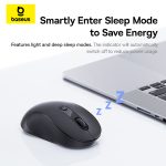 OS-Baseus F02 Ergonomic Wireless Mouse Bluetooth Single Cosmic Black - Image 6