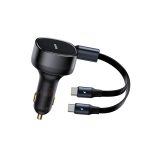 Baseus Enjoyment Retractable 2-in-1 Car Charger C+C 33W