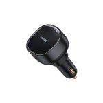 Baseus Enjoyment Pro Car Charger U+Retractable Type-C Cable 60W Cluster Black - Image 3