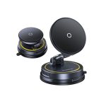 Baseus PrimeTrip VC2 Flex Pro Magnetic Wireless Car Charger Mount Suction Cup Version Cosmic Black - Image 2