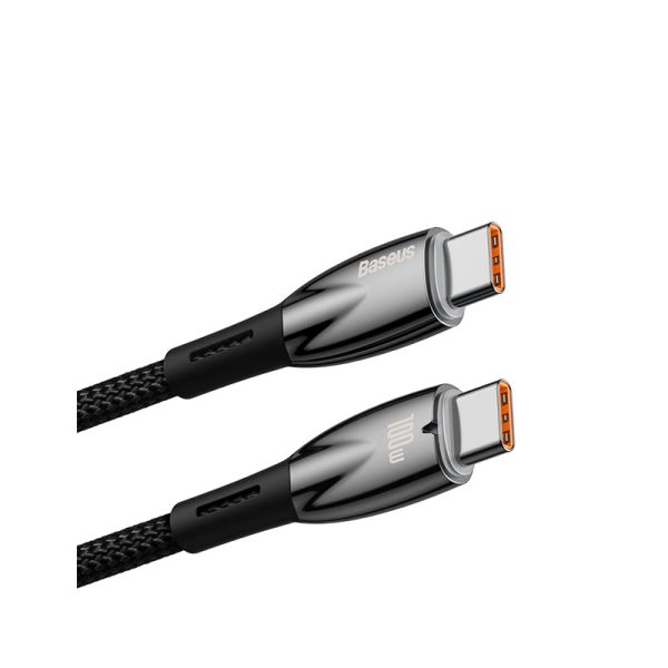Fast Charging Data Cable Type-C  100W 1m Black - Image 2