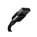 Baseus Tungsten Gold Fast Charging Data Cable USB to iP 2.4A 1m Black - Image 3
