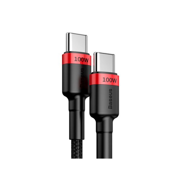 Baseus Cafule PD2.0 100W flash charging Type-C to Type-C cable (20V 5A)2m Red+Black - Image 2