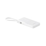 Baseus Bipow 2 Digital Display Power Bank With Built-in USB-C Cable 10000mah 20W Moon White - Image 2