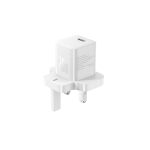 OS-Baseus GaN5 Fast Charger Mini 1C 20W UK  Moon  White