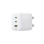 OS-Baseus Palm Fast Charger 2C+U 65W UK Moon White (With: Baseus Mini White Cable Type-C to Type-C 1 - Image 3
