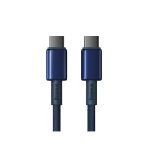 Baseus Tungsten Gold Fast Charging Data Cable Type-C to Type-C 100W 2m Deepsea Blue - Image 2