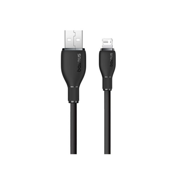 Baseus Pudding Series Fast Charging Cable USB to iP 2.4A 2m Cluster Black - Image 3