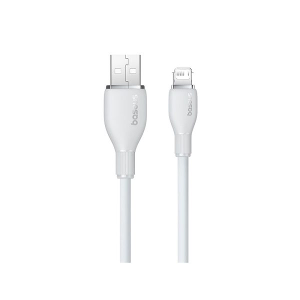 Baseus Pudding Series Fast Charging Cable USB to iP 2.4A 1.2m Stellar White - Image 2