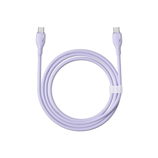 Baseus Pudding Series Fast Charging Cable Type-C to Type-C 100W 2m Nebula Purple - Image 3
