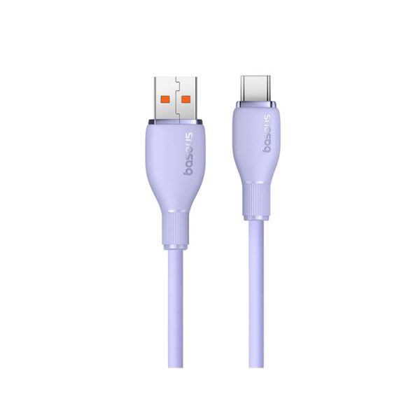 Baseus Pudding Series Fast Charging Cable USB to Type-C 100W 1.2m Nebula Purple - Image 2