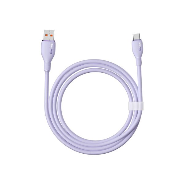 Baseus Pudding Series Fast Charging Cable USB to Type-C 100W 1.2m Nebula Purple - Image 3