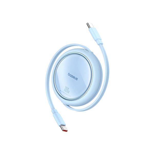 Baseus Free2Draw Mini Retractable Charging Cable Type-C to Type-C 100W 1m Galaxy Blue - Image 2