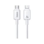 Baseus Crystal Fast Charging Data Cable USB-c to iP 20W 2m Moon White - Image 2