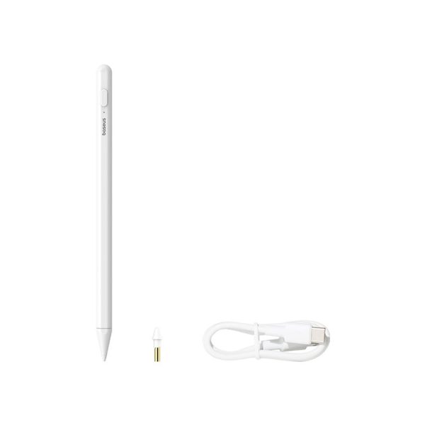 Baseus Smooth Writing 2 Series Stylus Lite with LED Indicators, Moon White (Active version with type - Image 3