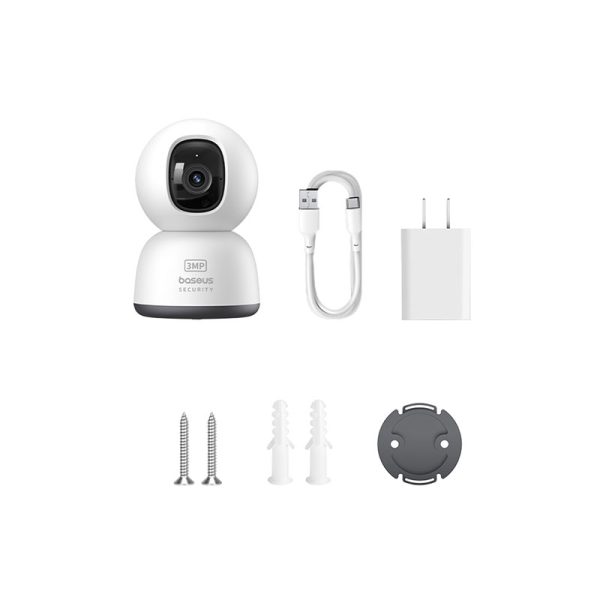 Baseus Security P1 Lite Indoor Camera 2K White (Adapter Not Included) - Image 2