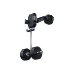 Tank gravity car mount holder w/suction base Black - Image 3