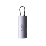 Baseus Metal Gleam Series 4-in-1 Multifunctional Type-C HUB Docking Station Gray（Type-C to USB3.0*4） - Image 2