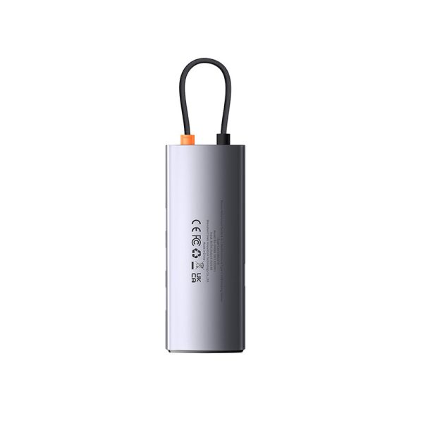 Baseus Metal Gleam Series 4-in-1 Multifunctional Type-C HUB Docking Station Gray（Type-C to USB3.0*4） - Image 2