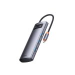 Baseus Metal Gleam Series 4-in-1 Multifunctional Type-C HUB Docking Station Gray（Type-C to USB3.0*4） - Image 3