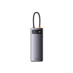 Baseus Metal Gleam Series 8-Port Type-C HUB Adapter （Type-C to HDMI4K@60Hz*1+USB3.0*3+PD*1+RJ45*1+SD